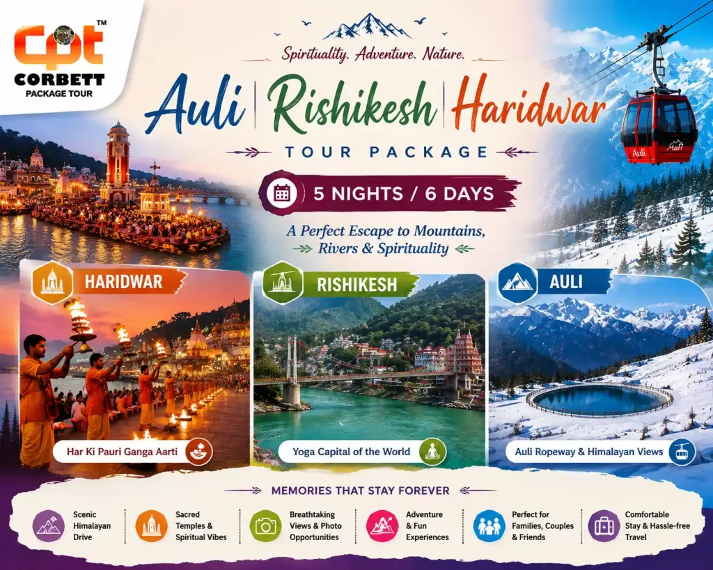 Auli Rishikesh Haridwar Tour Package