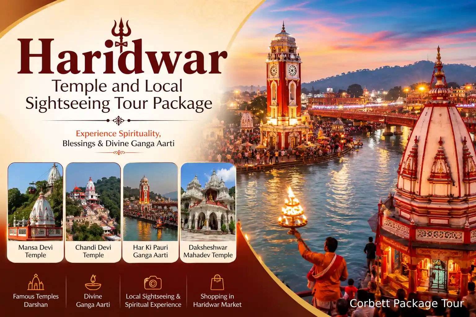 Haridwar Temple and Local Sightseeing Tour Package