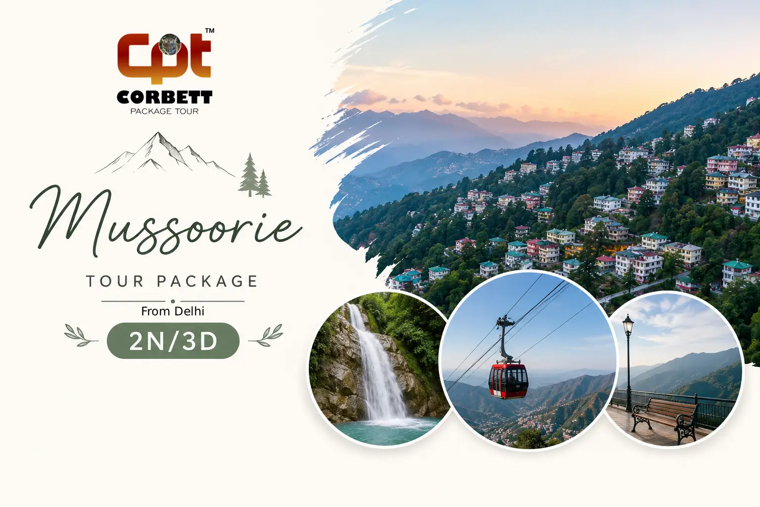 Mussoorie Tour Package from Delhi