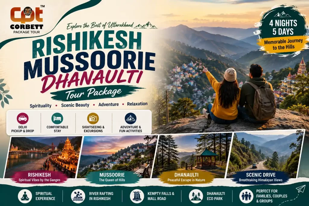 Rishikesh Mussoorie Dhanaulti Tour Package