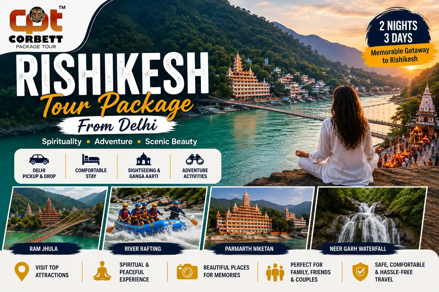 Rishikesh Tour Package From Delhi