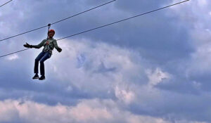 Zip lining