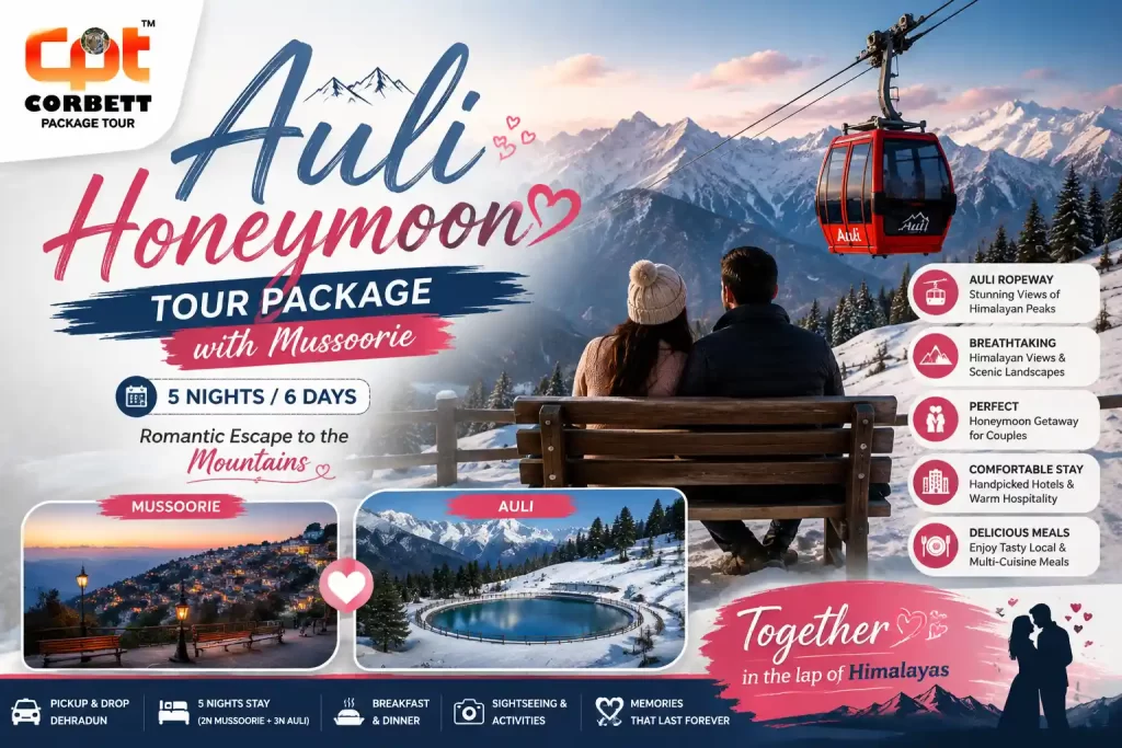 Auli Honeymoon Tour Package with Mussoorie