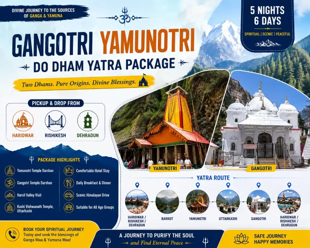 Gangotri Yamunotri Do Dham Yatra Package