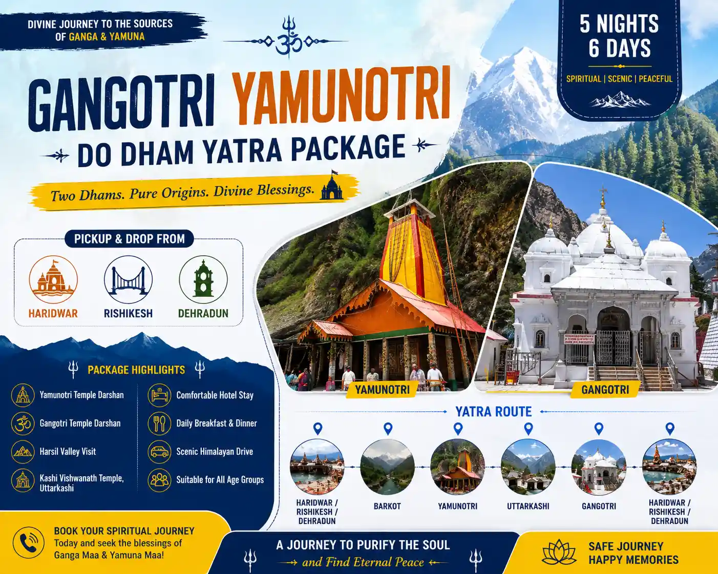 Gangotri Yamunotri Do Dham Yatra Package