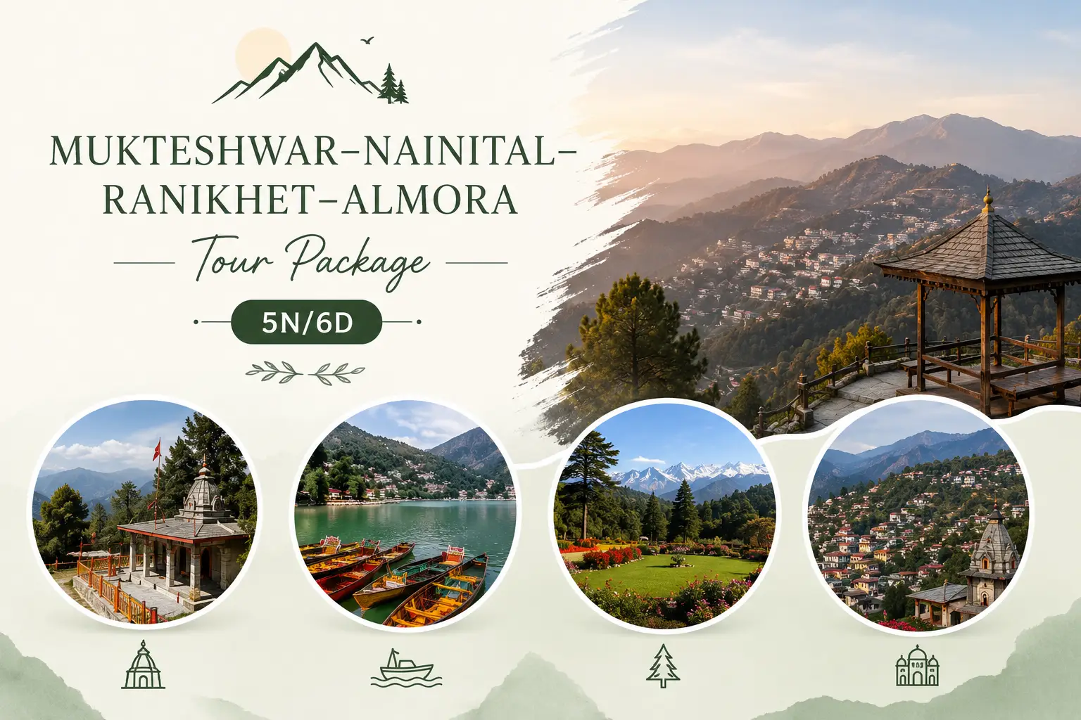 Mukteshwar Nainital Ranikhet Almora Tour Package